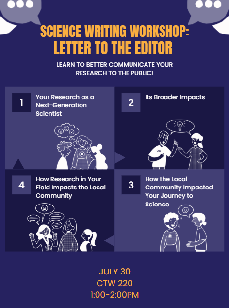 Learn to better communicate your research to the public!