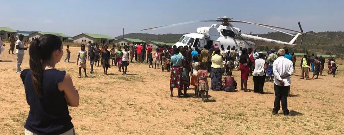 Field work in an African country.