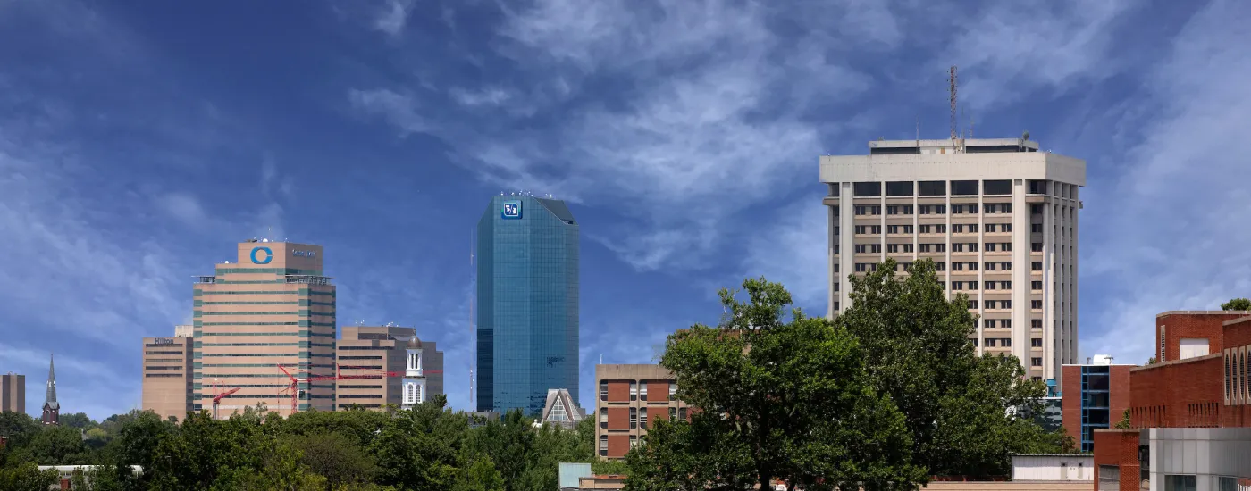 Lexington city skyline