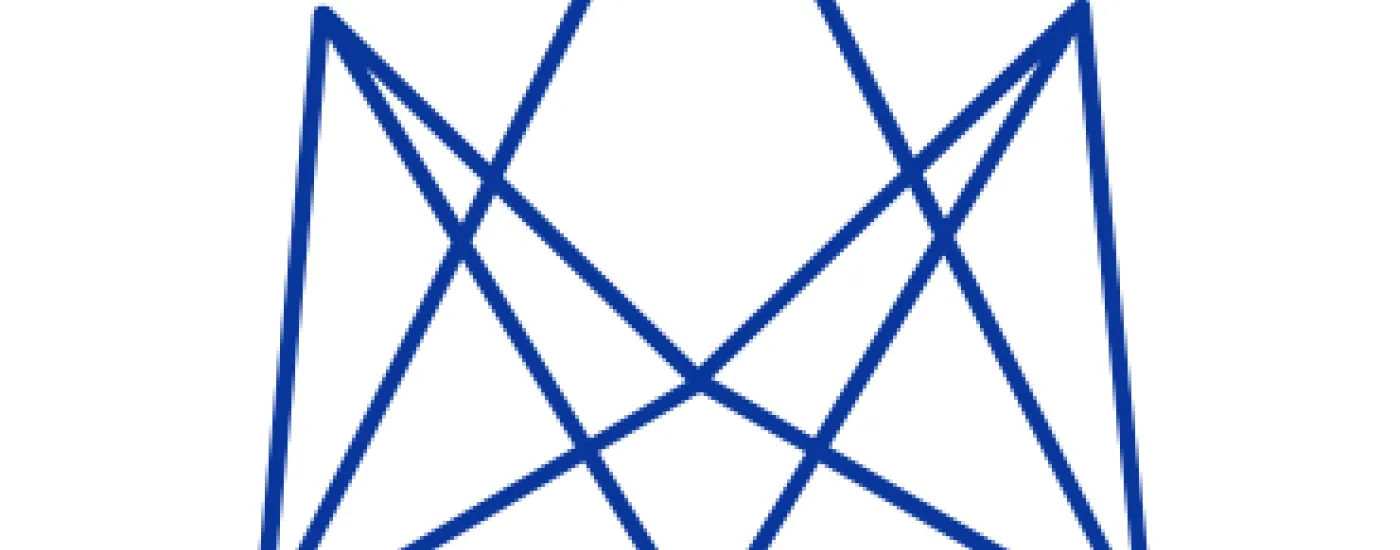 geometric shape of two triangles and a diamond overlapping