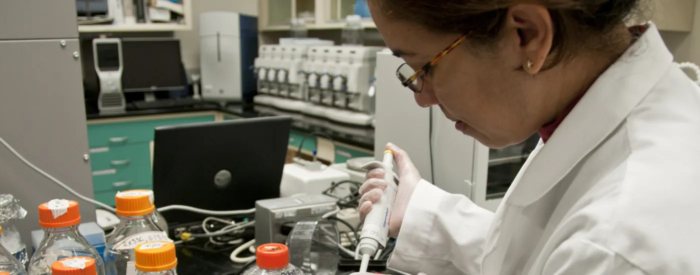 researcher in a lab