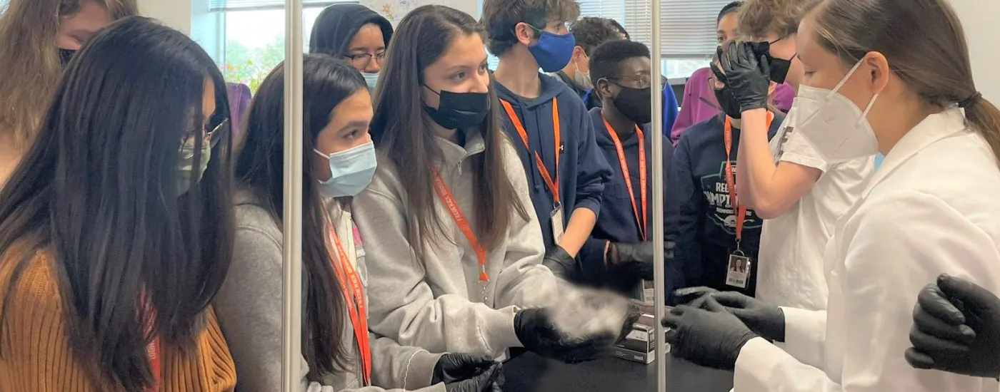 Students in a lab