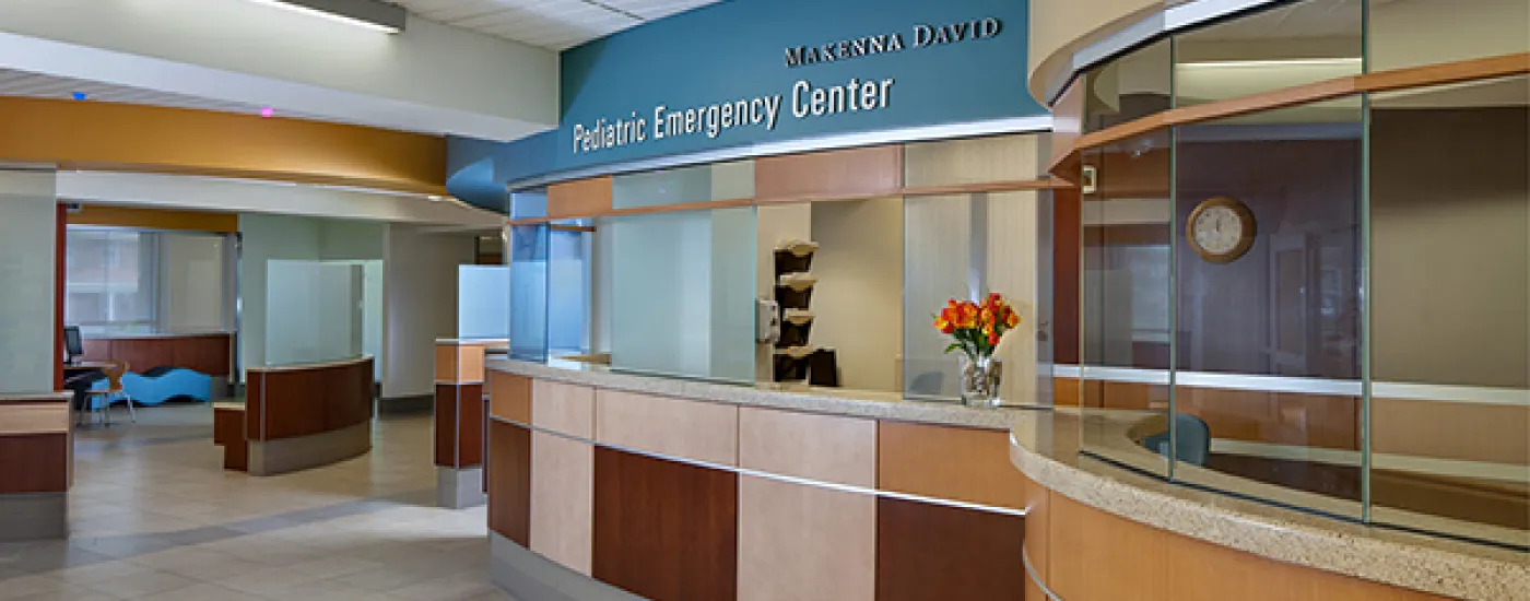Makenna David Pediatric Emergency Department waiting area