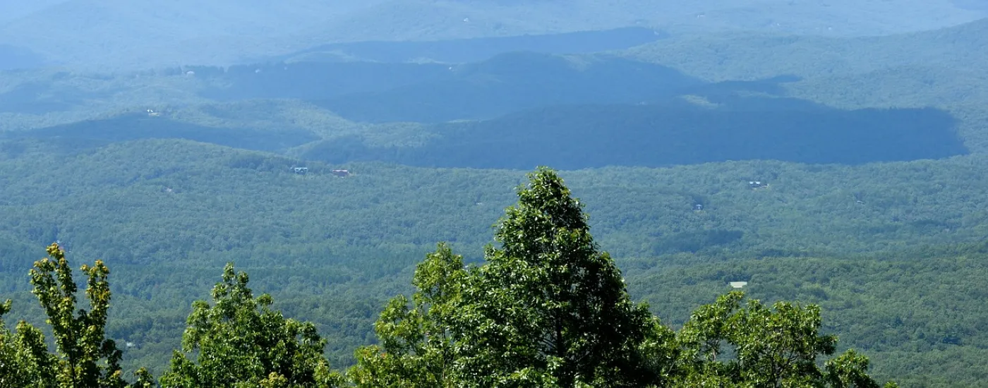 Daytime view of the Appalachian Mountains