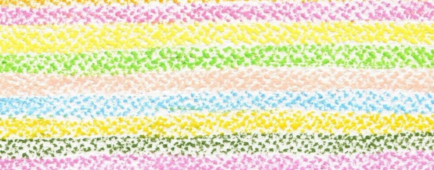 Crayon lines in various colors