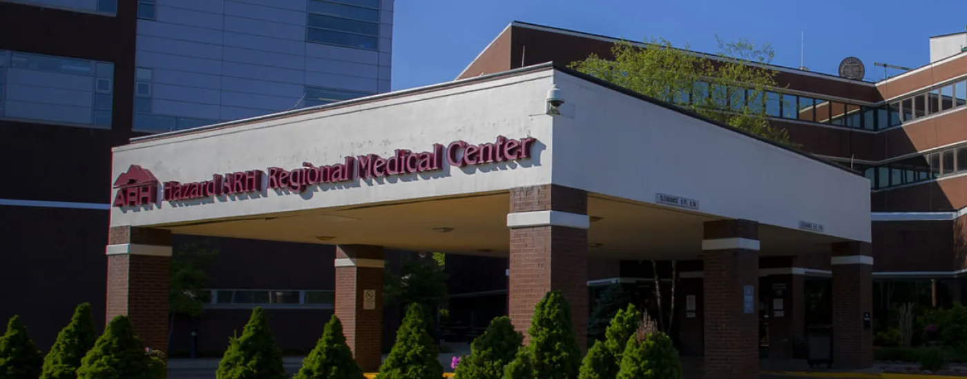 Front entrance of ARH Hazard