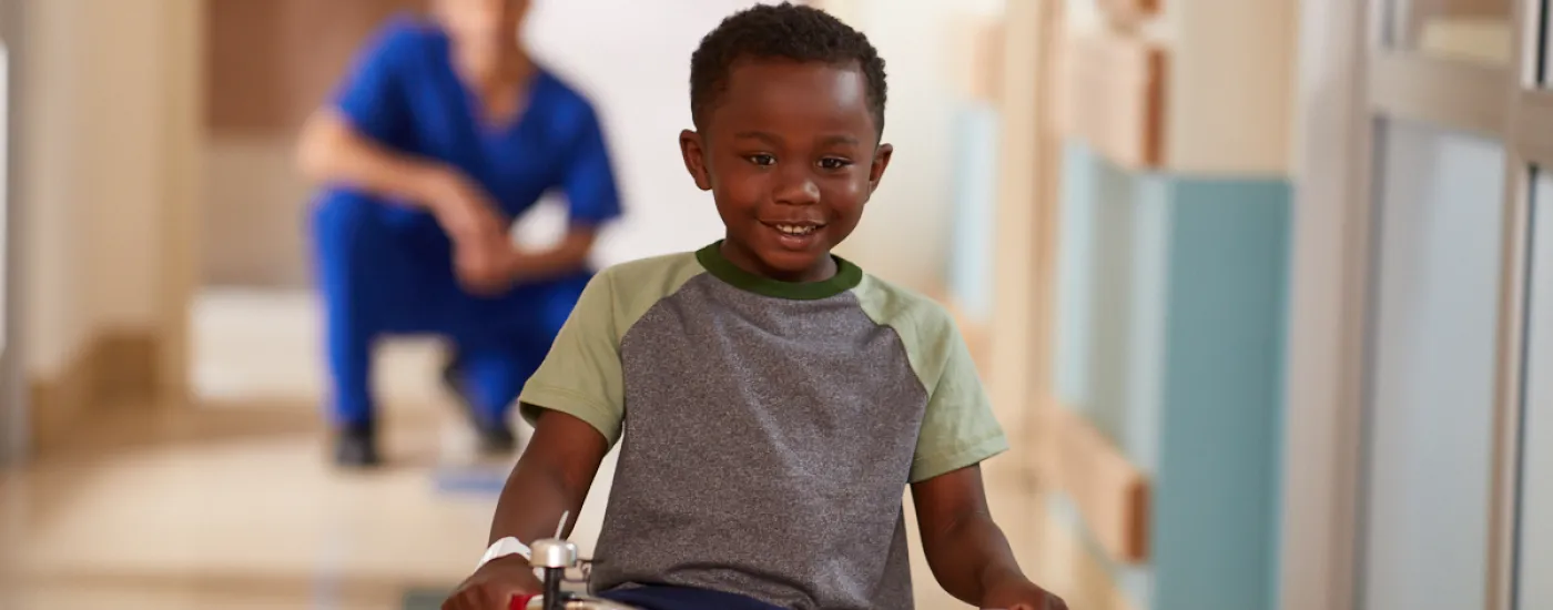 child riding a bike