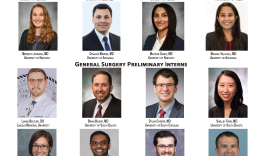 The Incoming Intern Class for the UK Department of Surgery