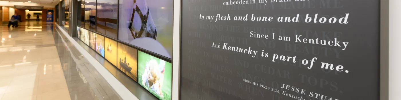 Kentucky wall at UK Chandler Hospital