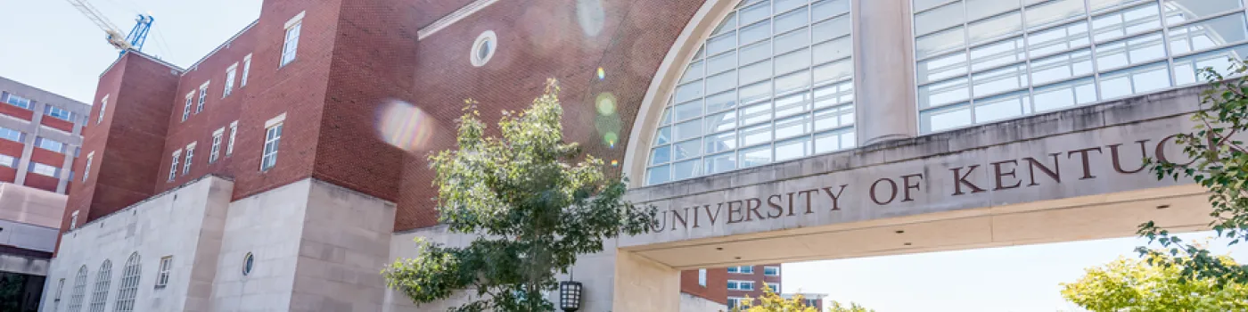 University of Kentucky sign at Chandler Hospital