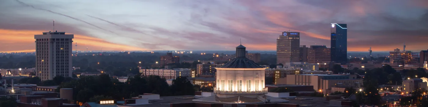evening view of UK Campus
