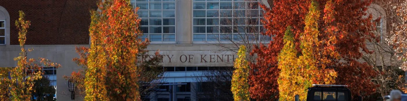 View of UK hospital during fall