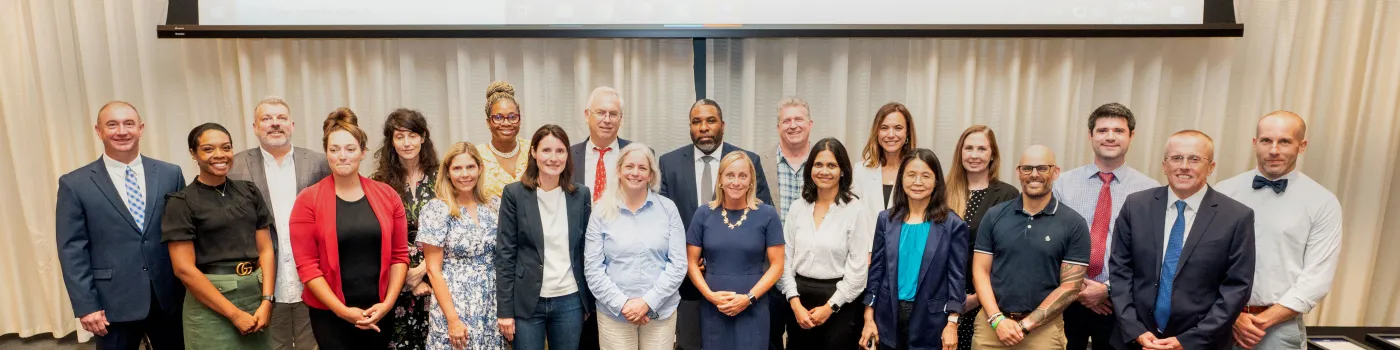Group of faculty members standing together