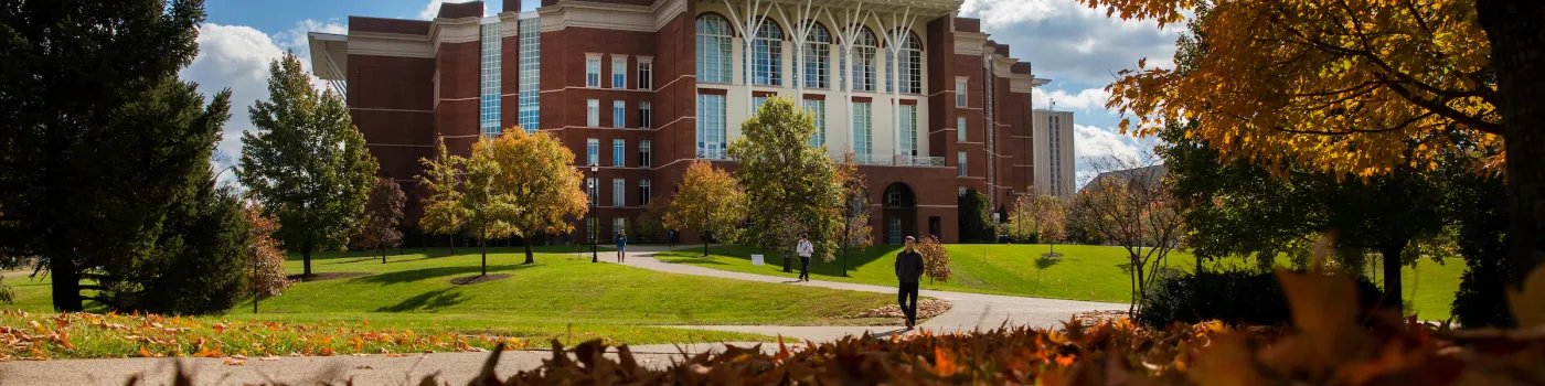William T Young Library in the fall