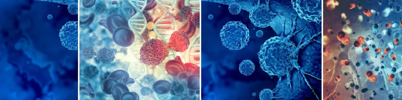 decretive illustrations of cancer cells