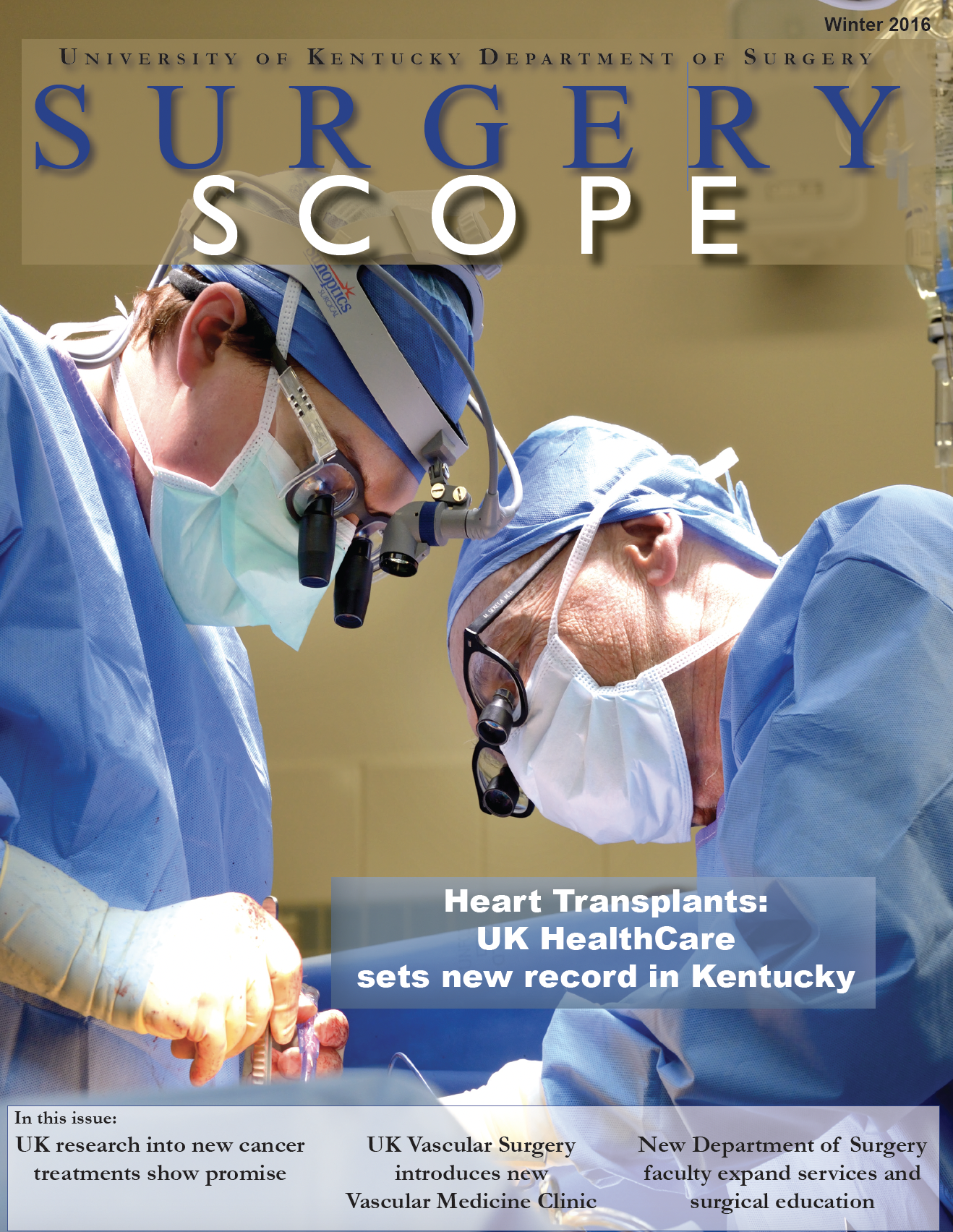 surgery department magazine