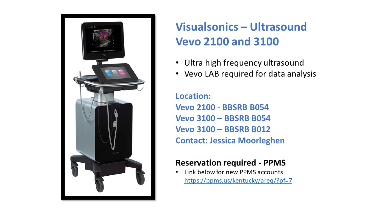 Description of Visualsonics - Ultrasound Vevo 2100 and 3100