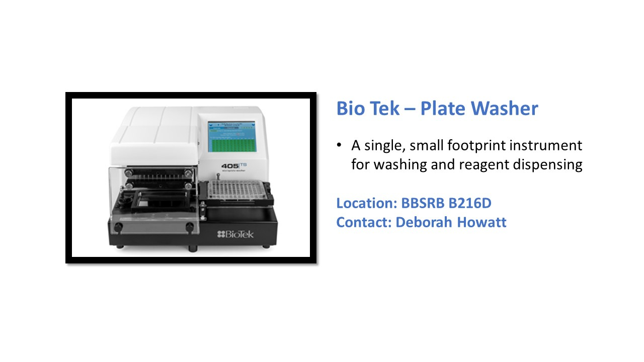 Description of Biotek Plate Washer