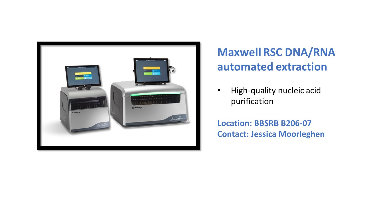 Description of Maxwell RSC DNA/RNA automated extraction