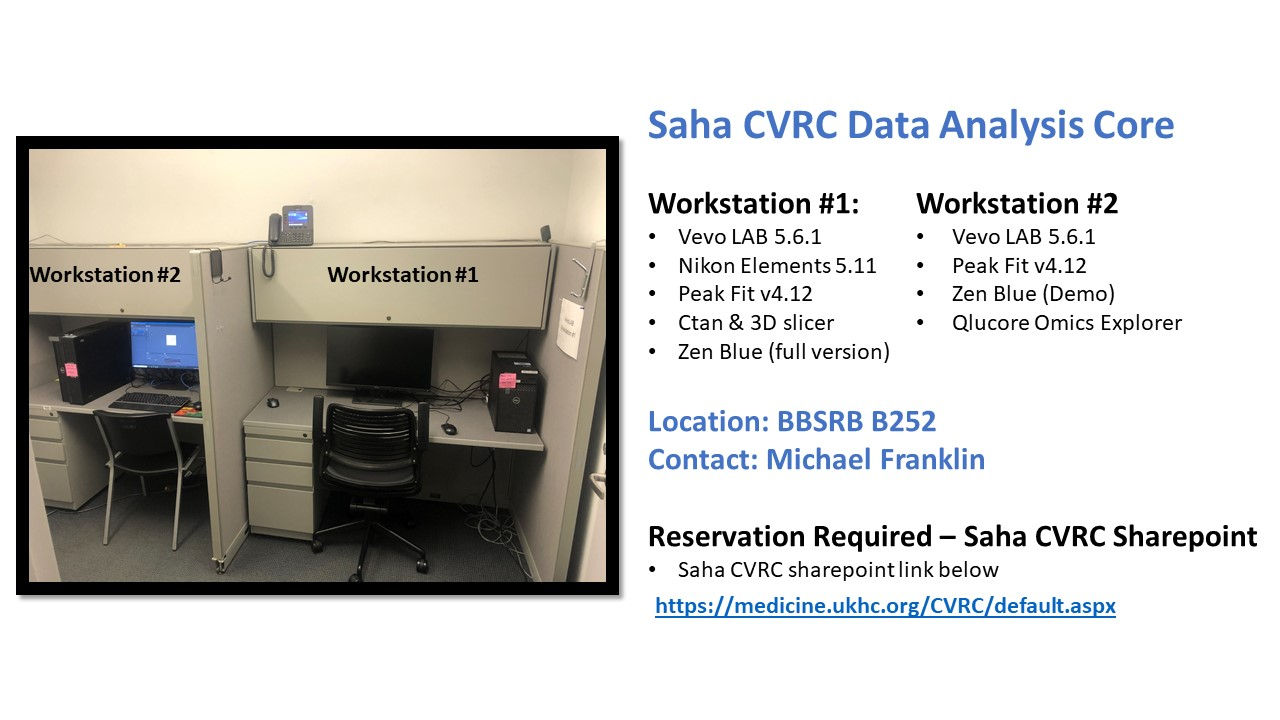 Description of Saha CVRC Data Analysis Core