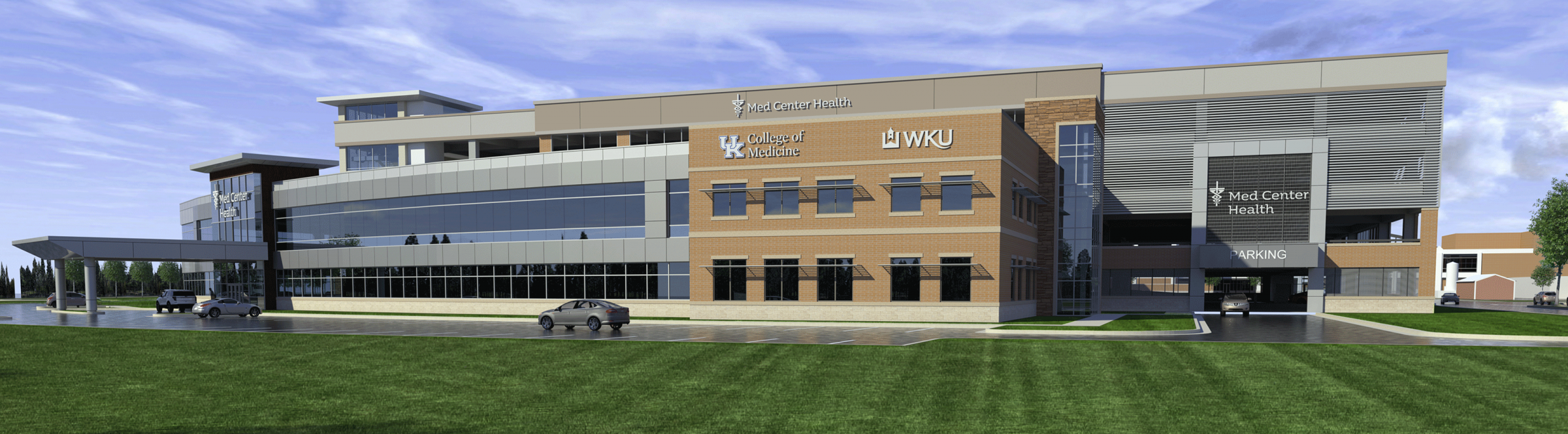 rendering of the Bowling Green College of Medicine campus