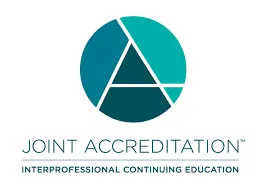 Joint Accreditation logo: circle with 'A' in the middle with shades of blue filling in background of internal circle