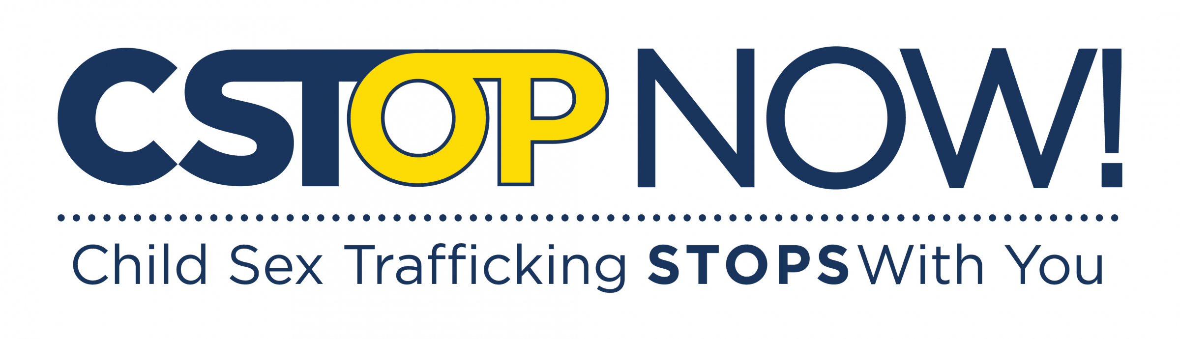 CSTOP Now! Logo Child Sex Trafficking STOPS with you