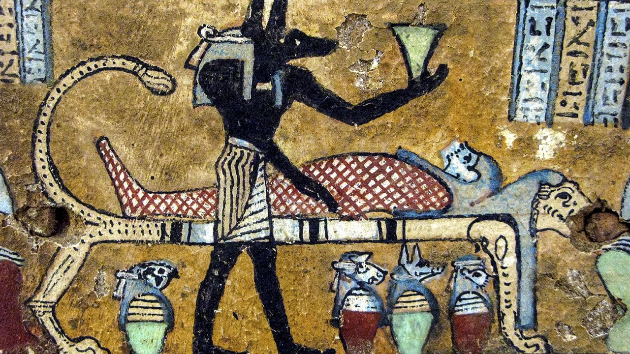 A hieroglyph depicting ancient Egyptian medicine practices 