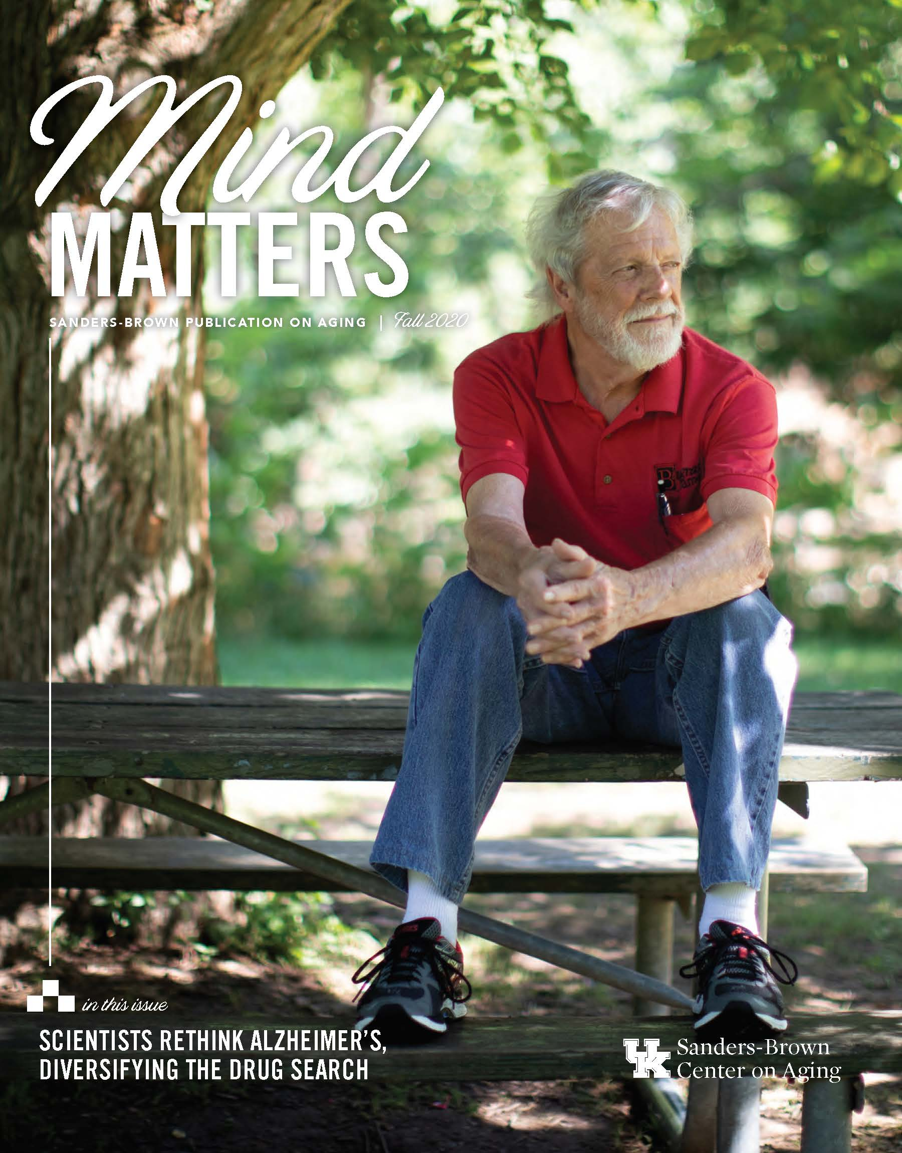 Mind Matters Magazine 2020 Cover with Man in Red Shirt