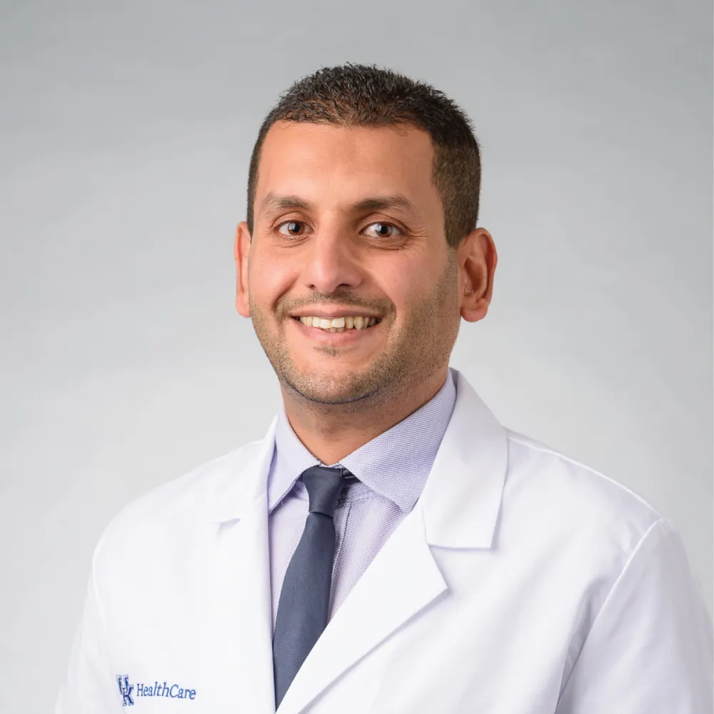 male doctor in a white coat