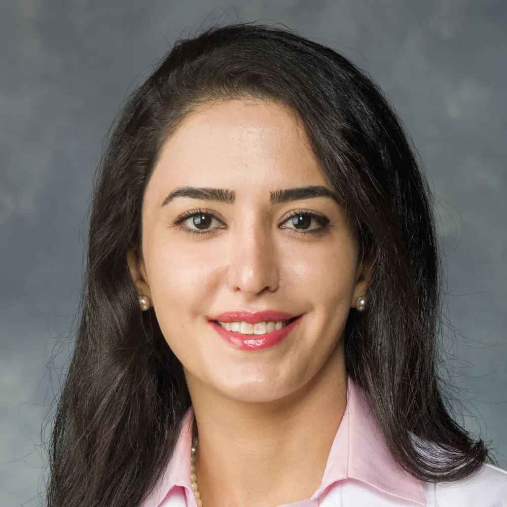 female doctor in a white coat