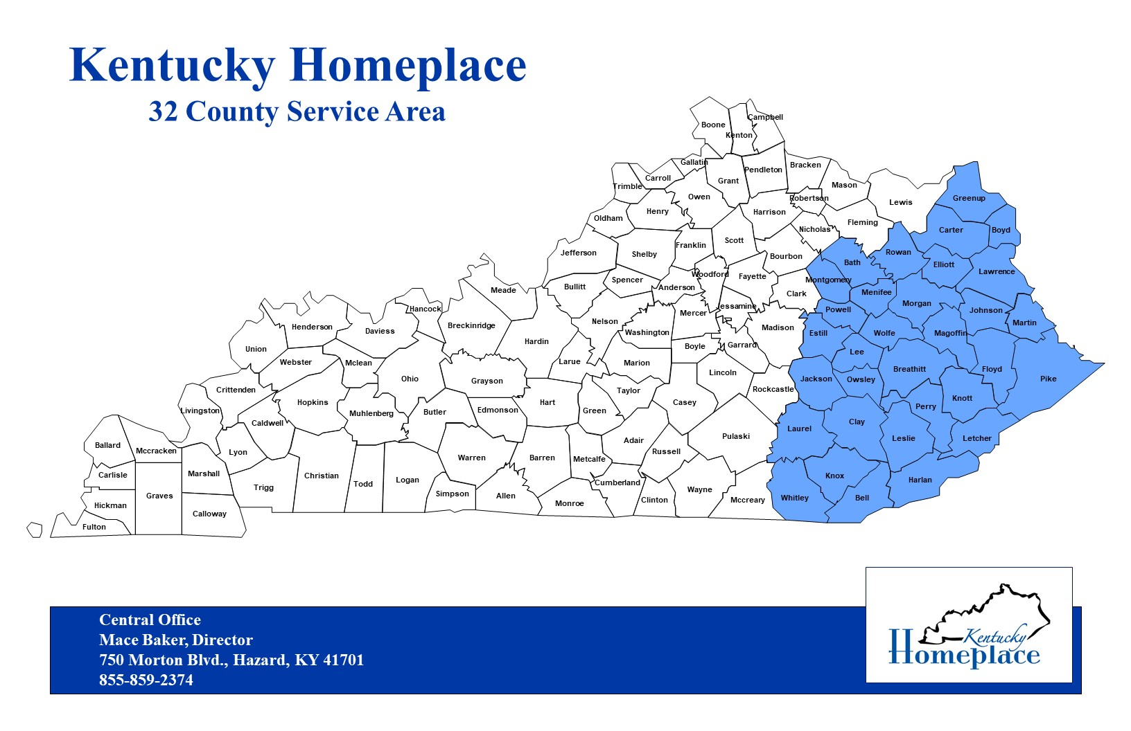Kentucky Homeplace 31 county service area