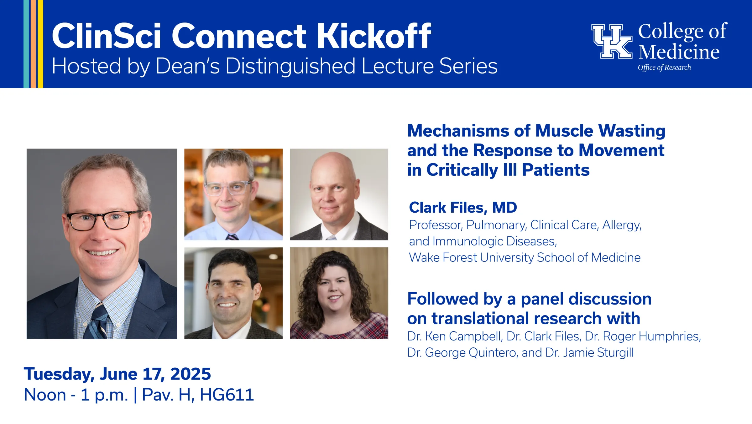 ClinSci Connect Kickoff Flyer