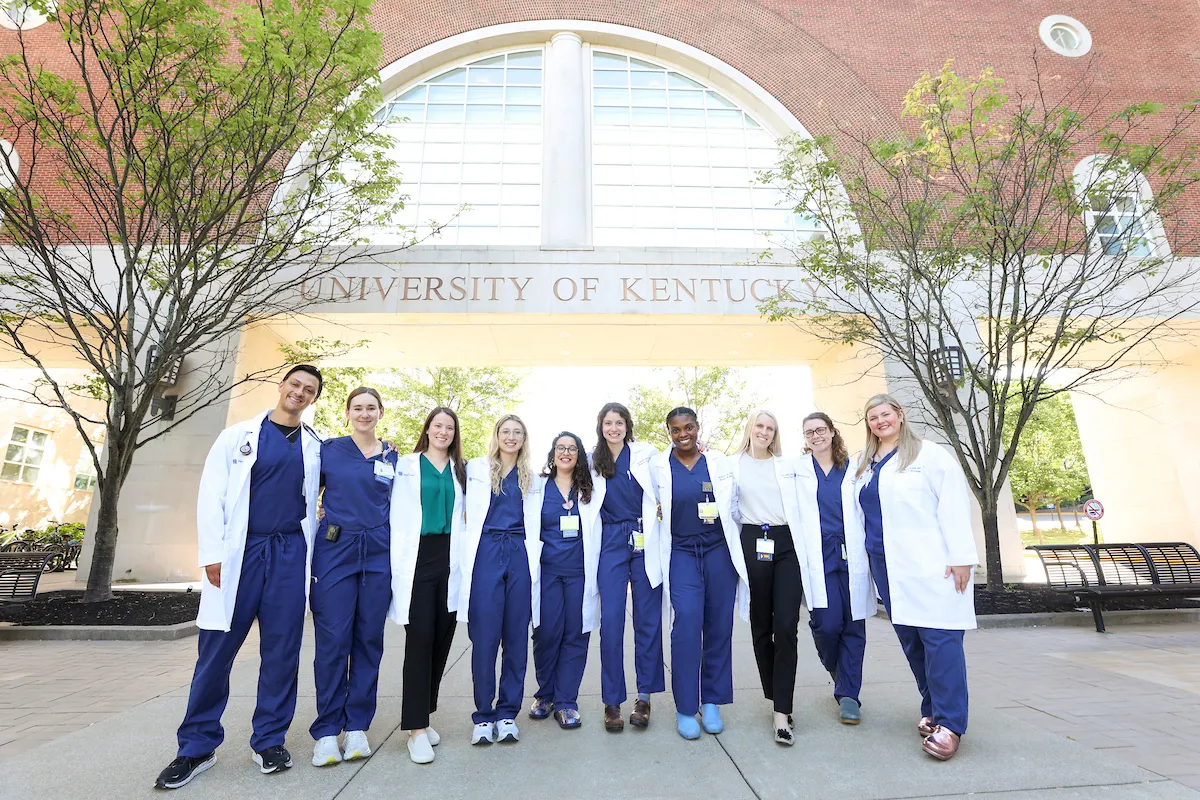 a group of residents at uk college of medicine stand together