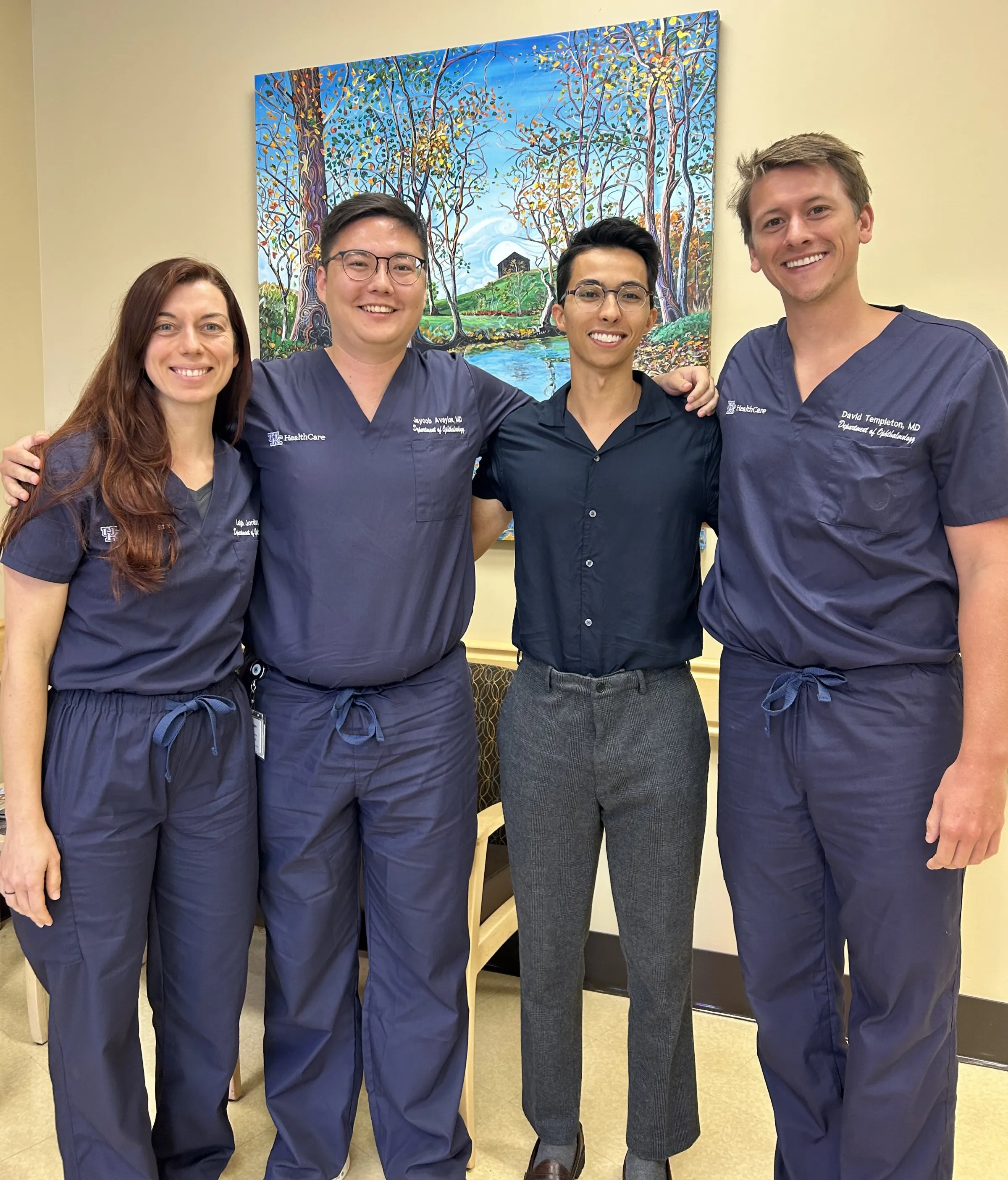 PGY3 Ophthalmology class smiling together