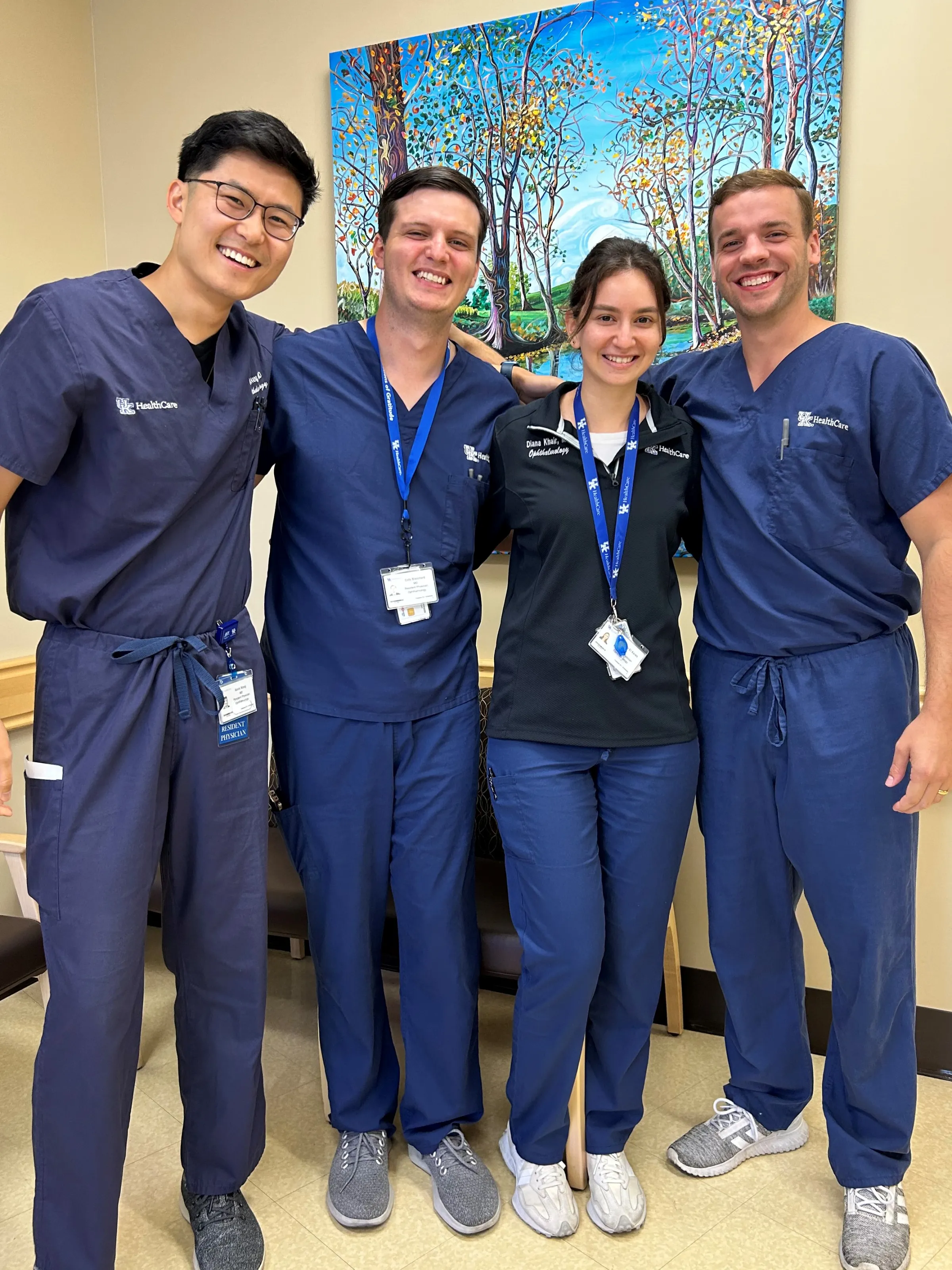 PGY4 residents smiling together