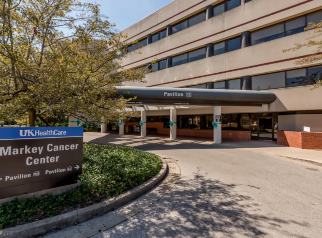 Exterior view of the Markey Cancer Center