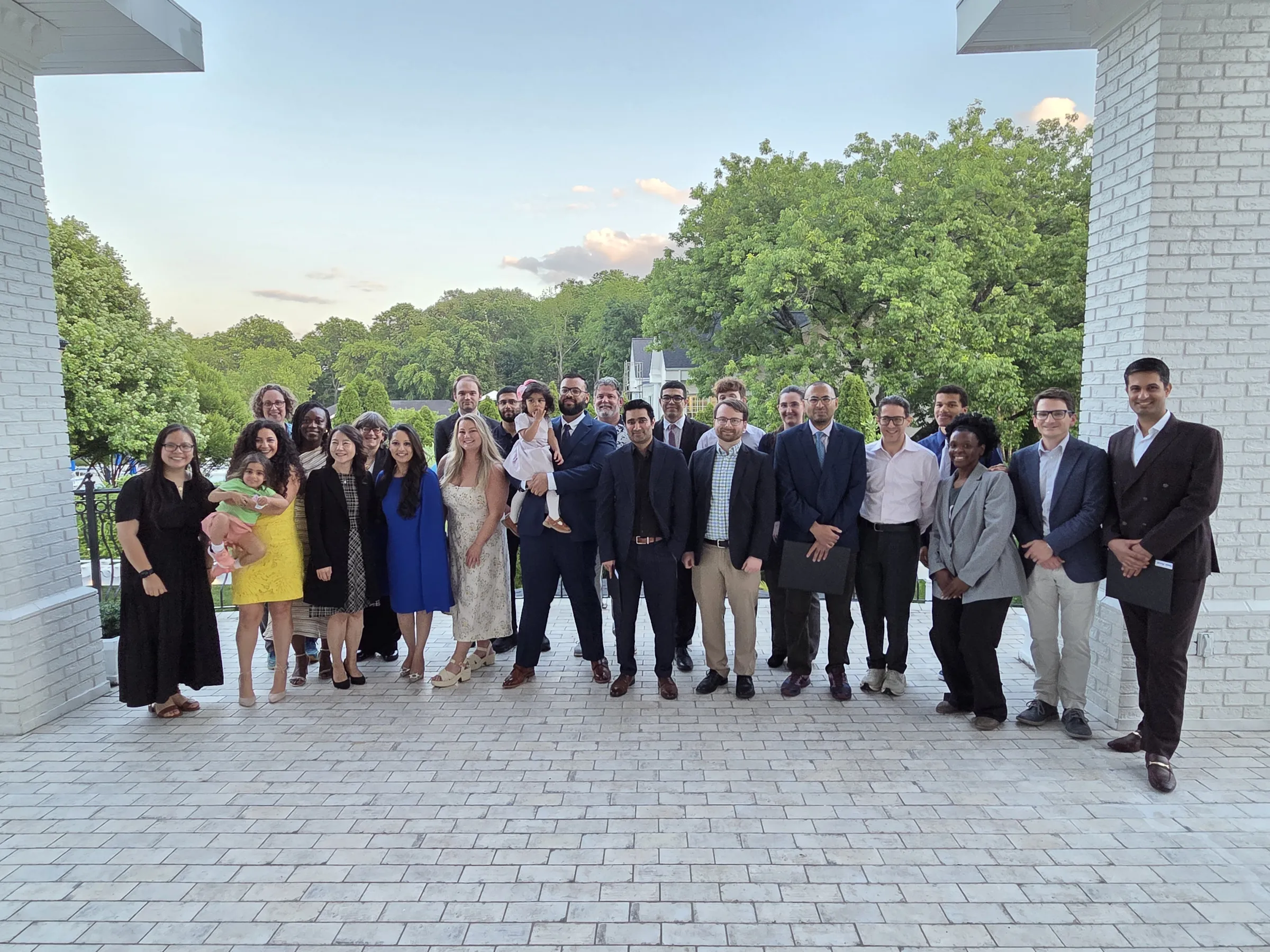 Program Members standing on balcony