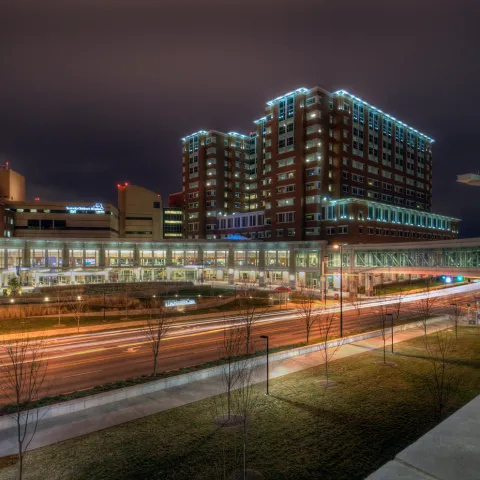 Albert B. Chandler Hospital street view.