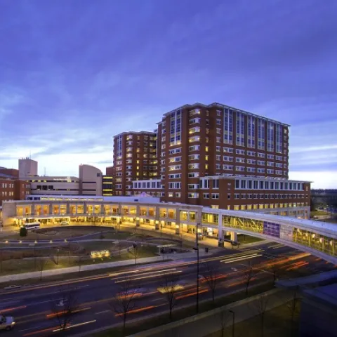 UK Chandler Hospital at night