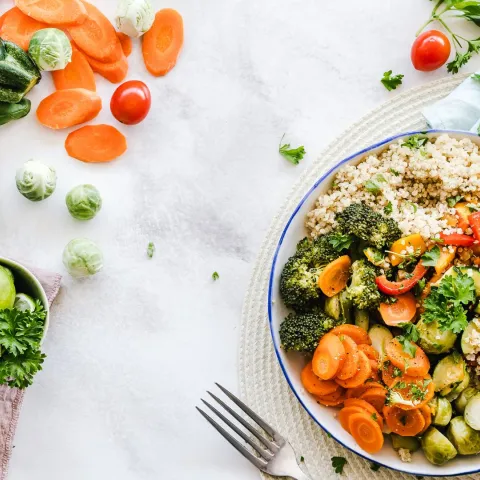Healthy food in a bowl