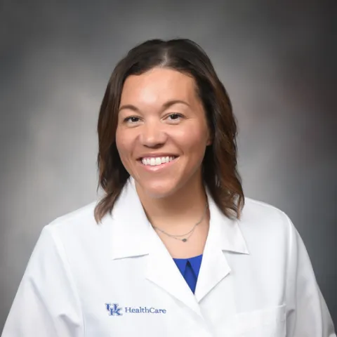 Female provider in white coat