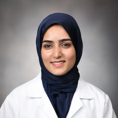 Female provider in white coat