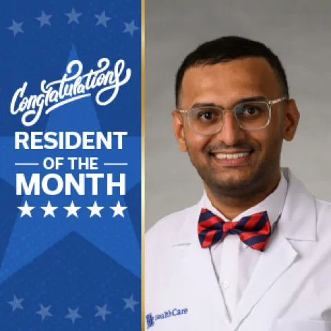Congratulations to Neurology Resident of the Month Dr. Supreeth Gowda