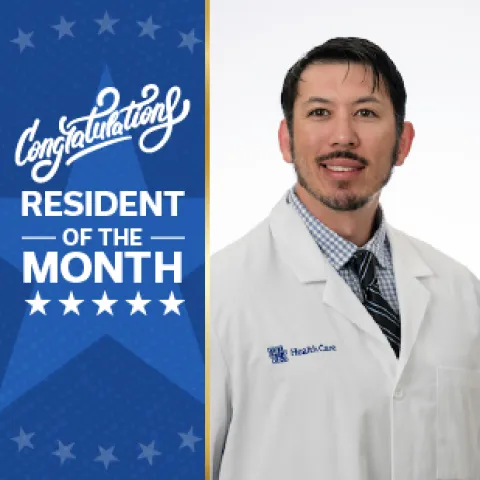 Congratulations to Neurology Resident of the Month Dr. Smith.