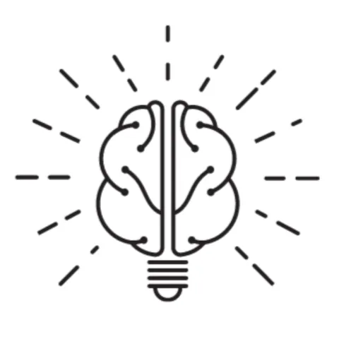 Brain Health Activities logo of a brain forming the head of a lightbulb. 