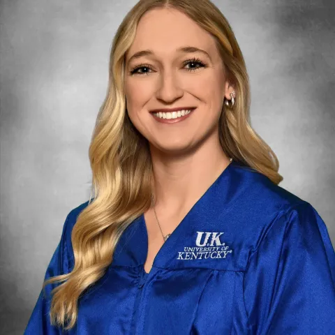 Female in graduation gown