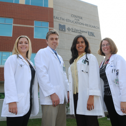 The inaugural class of the Rural Physician Leadership Program graduated in 2012 and included Larissa Kern, MD; Chadwick Knight, MD; Ilva Iriarte, MD; and Sarah Tibbs, MD.