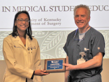 Ward Griffen medical student teaching award - Dr. David Rodeberg