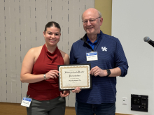 Undergraduate poster award winner. 
